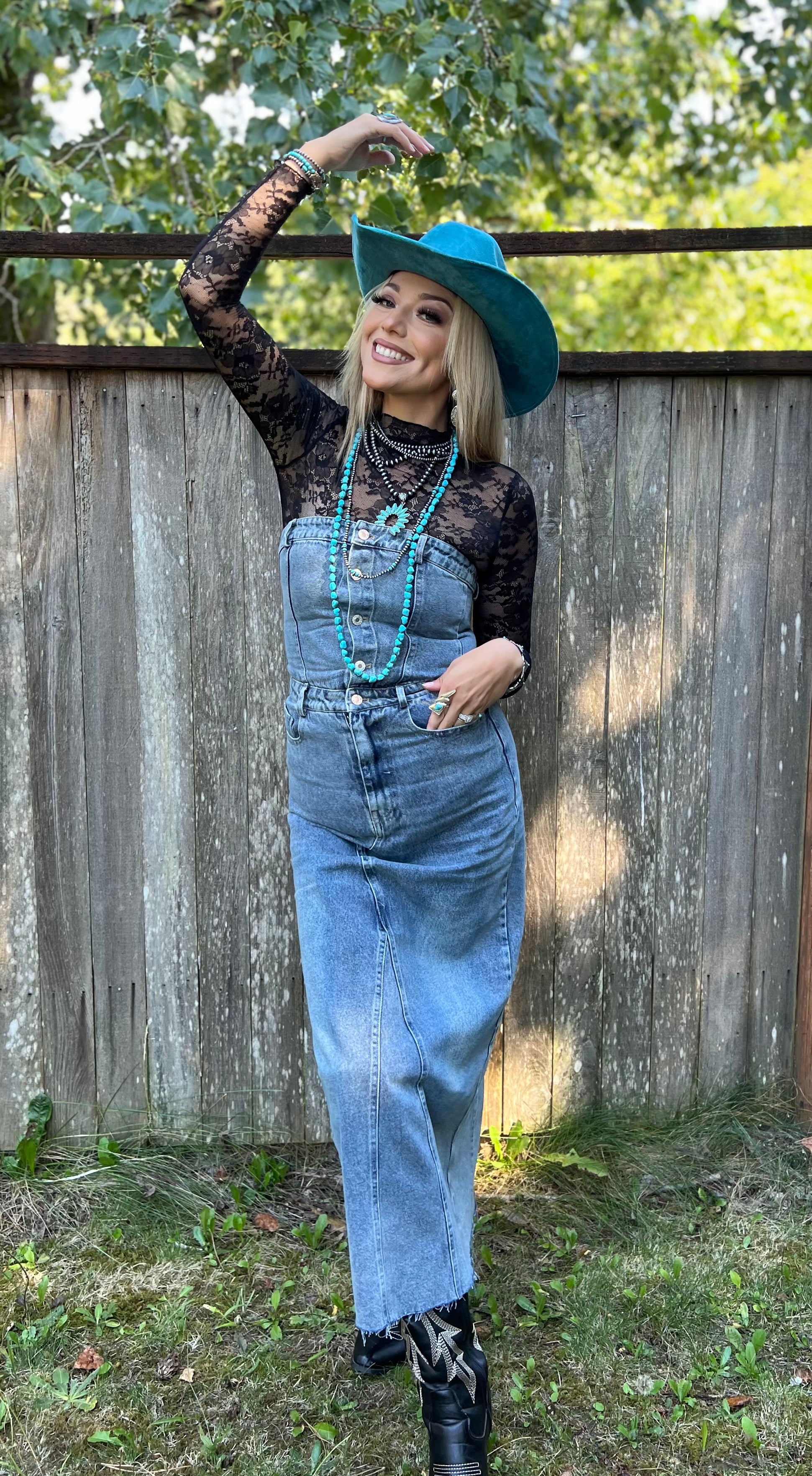 Glamorous Denim Dress Glamorous Cowgirl Glamorous Denim Dress Glamorous Cowgirl