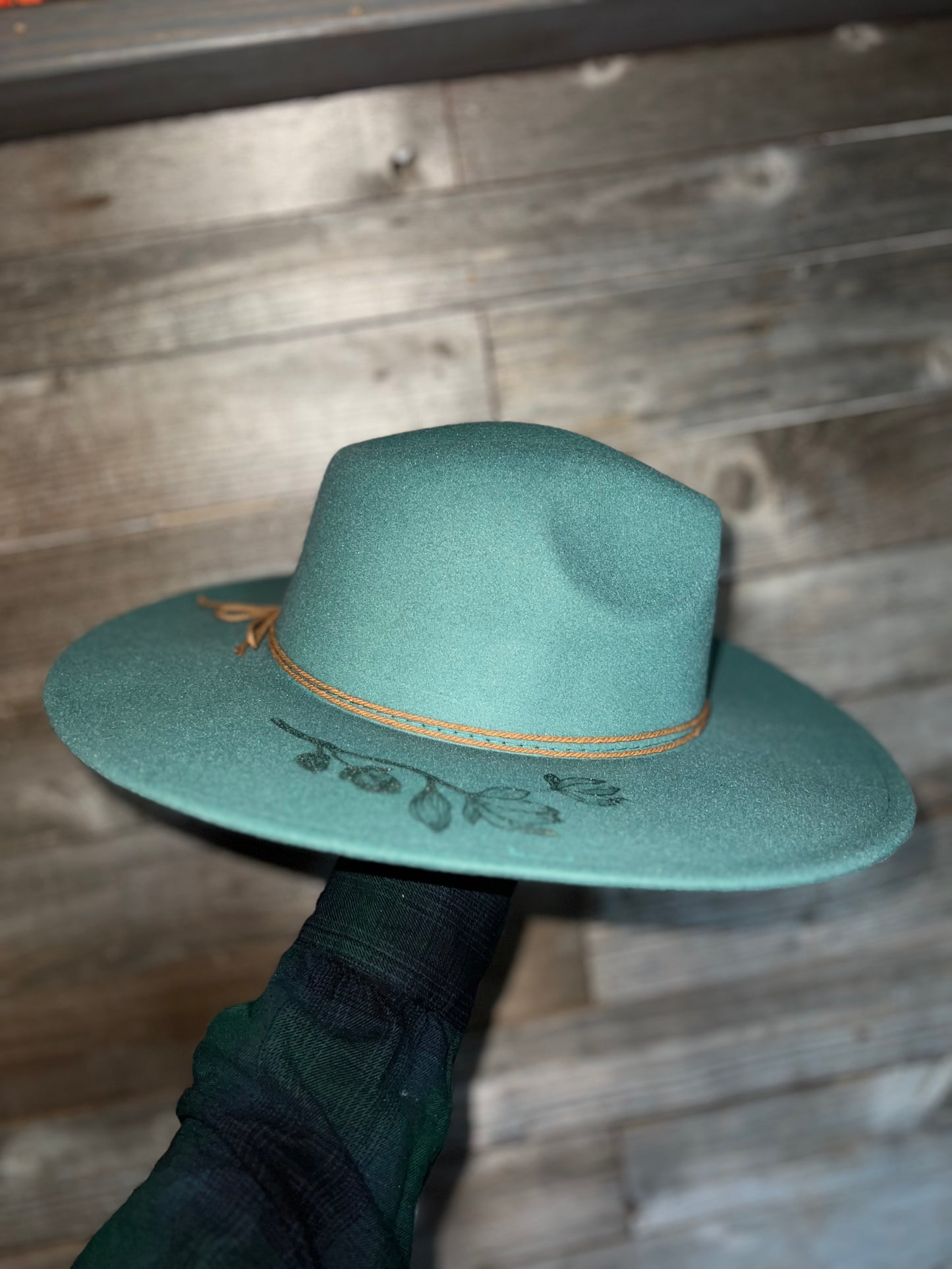 Lotus Burned Cowgirl Hat