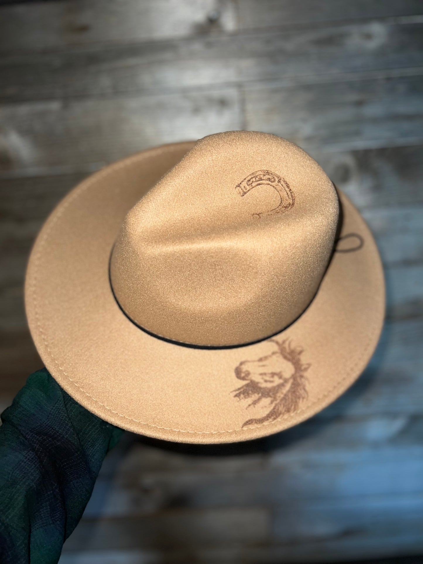 Burned Horse Cowgirl Hat