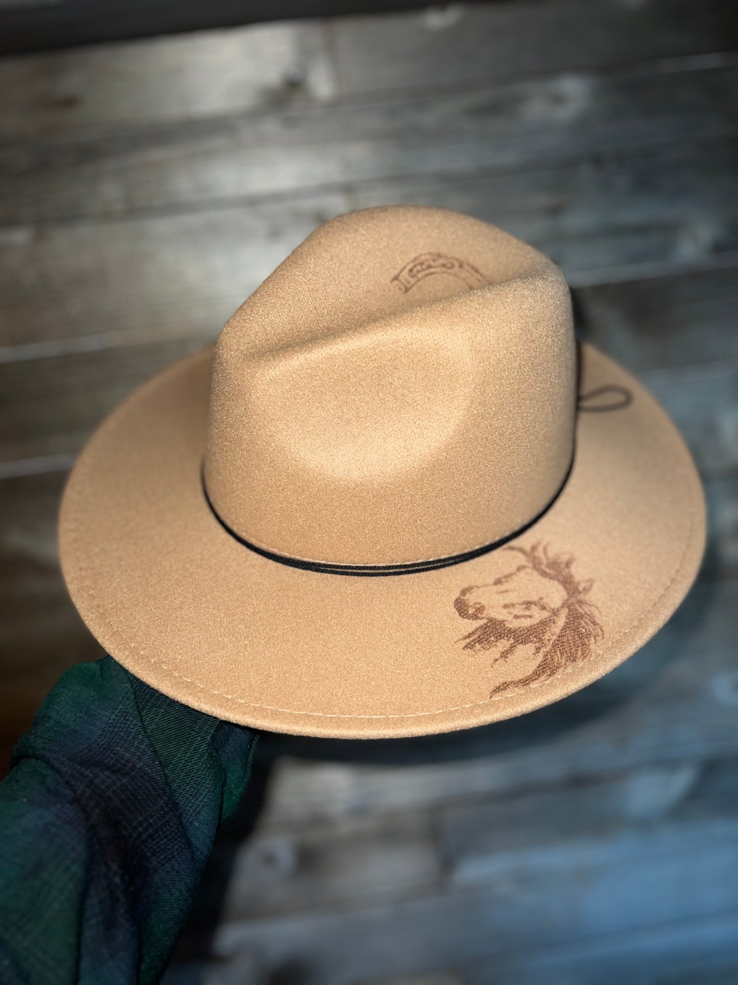 Burned Horse Cowgirl Hat