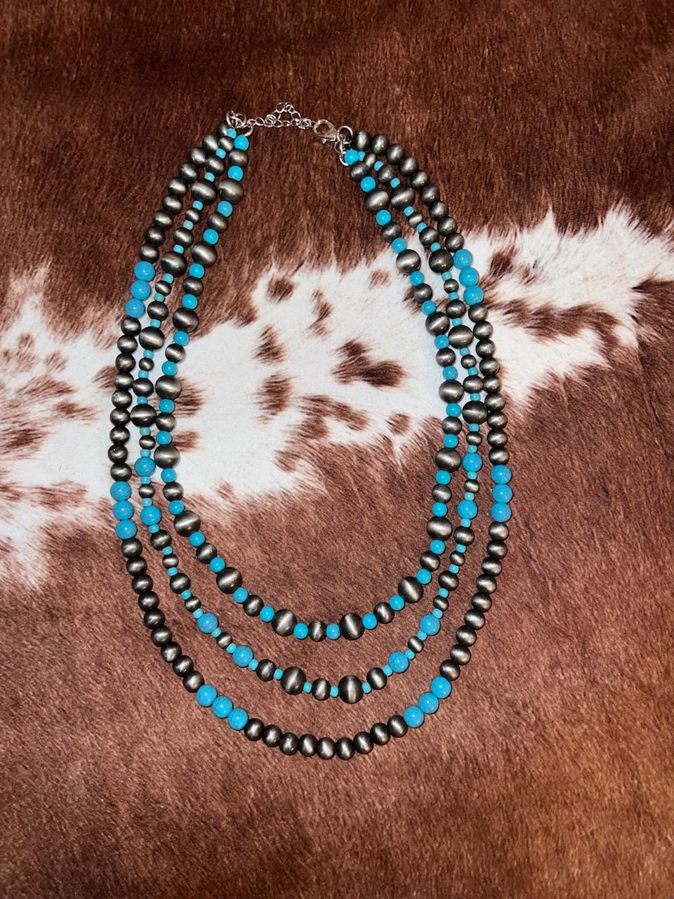 Turquoise Trio Necklace